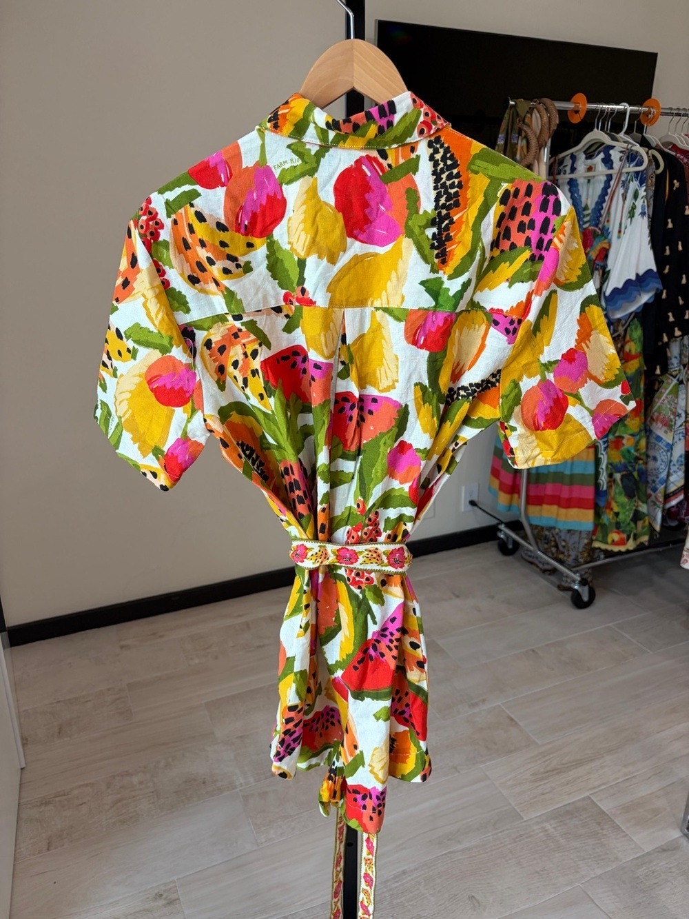 Farm Rio Paradise Short-Sleeve Romper - Picture 8 of 8